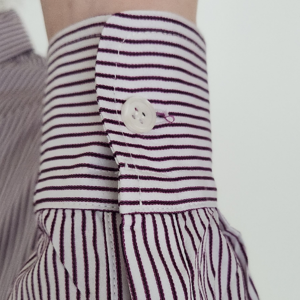 Eileen M Custom Designed Striped Button Down Tunic - image 7